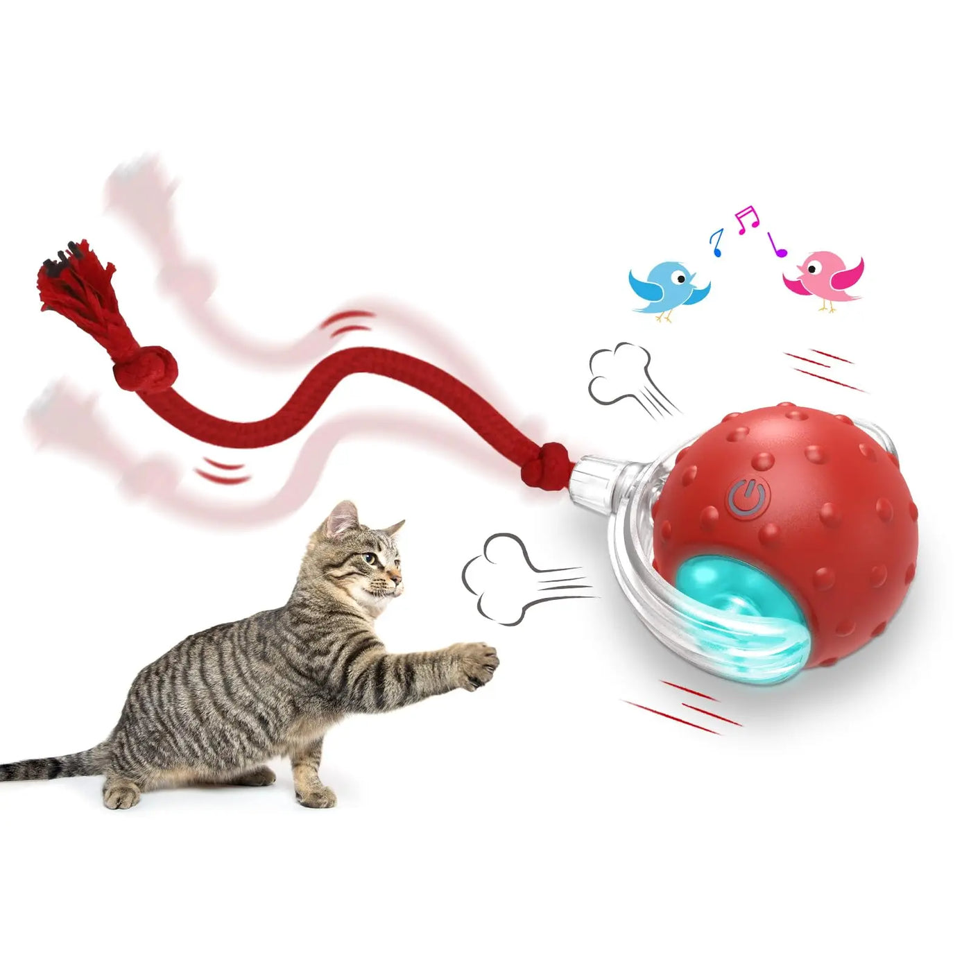 Chirping Cat Toy Ball