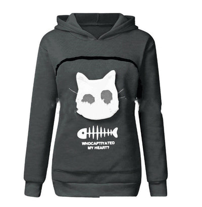 Cat Pocket Hoodie Sweatshirt