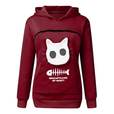 Cat Pocket Hoodie Sweatshirt