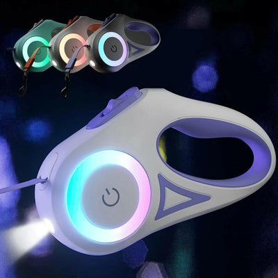 Illuminated Retractable Dog Leash