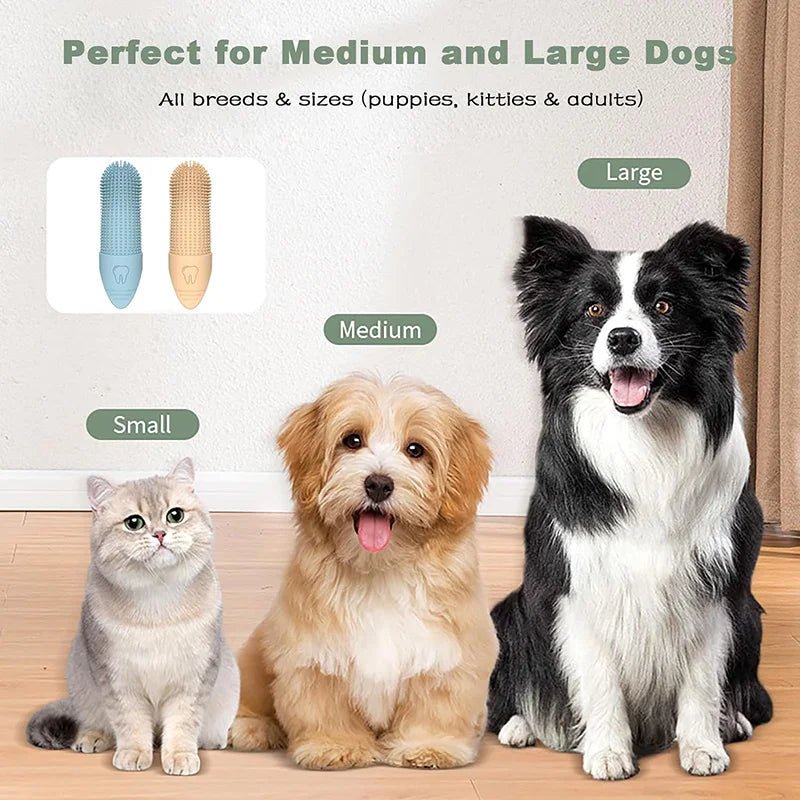 360° Dog Finger Toothbrush - Poochi Paws