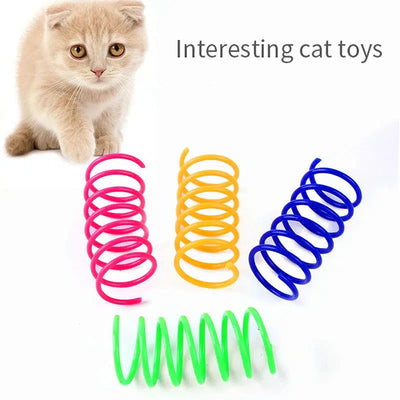 Colorful Cat Spring Toys