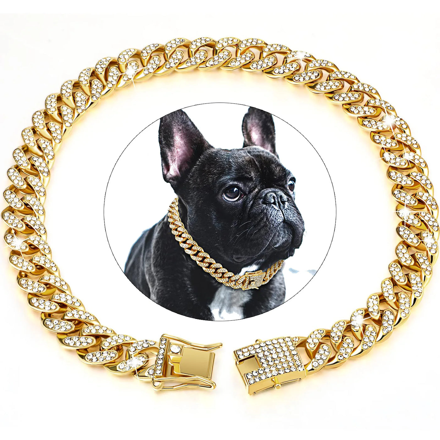 Diamond Cuban Pet Collar