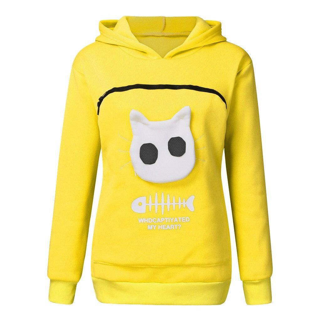 Cat Pocket Hoodie Sweatshirt