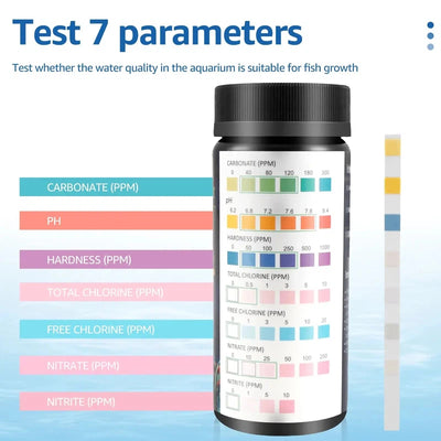 7-in-1 Aquarium Test Strips Kit AliExpress