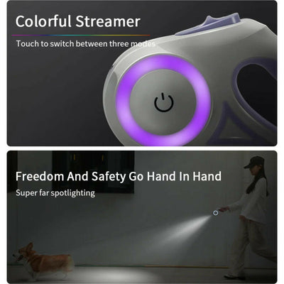 Illuminated Retractable Dog Leash