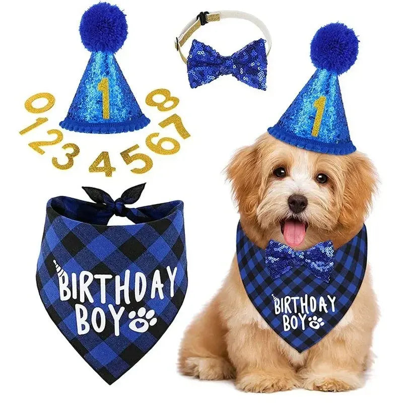 Adorable Dog Birthday Party Set: Scarf, Hat & Bow Tie AliExpress