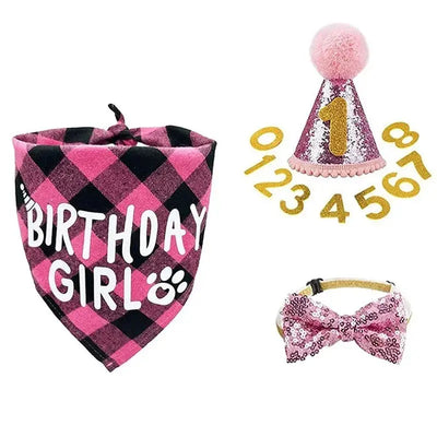 Adorable Dog Birthday Party Set: Scarf, Hat & Bow Tie AliExpress