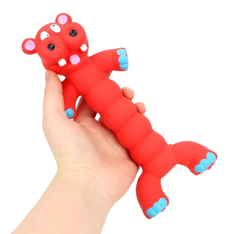 Animal-Shaped Squeaky Rubber Chew Toy for Pets AliExpress