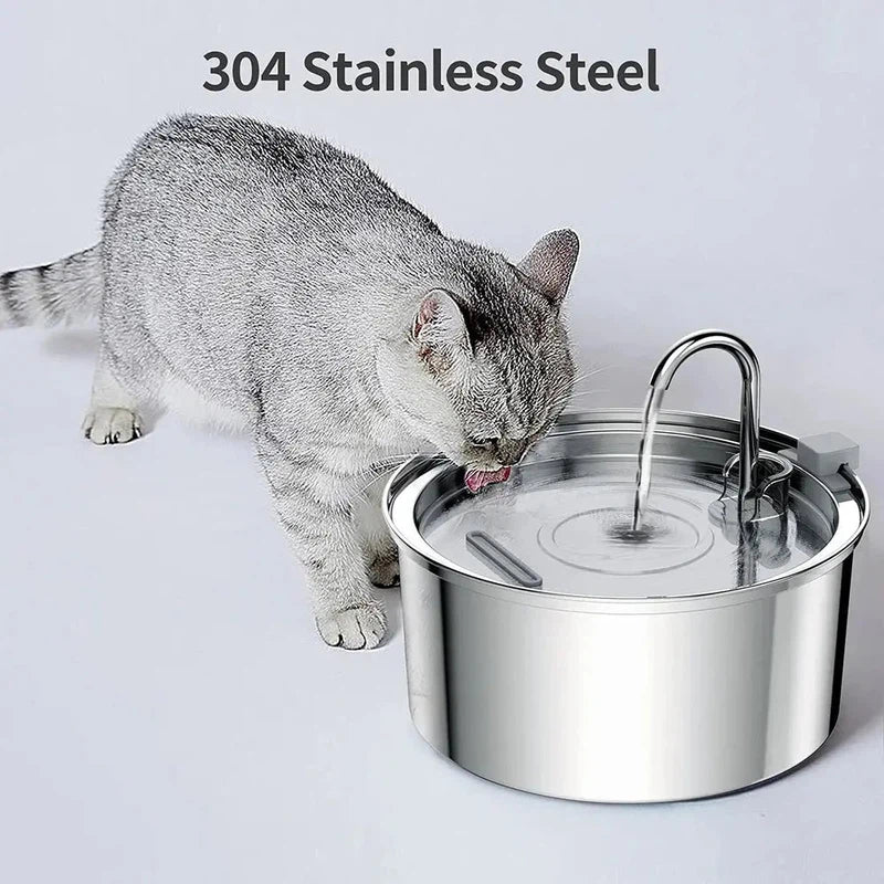 Automatic Stainless Steel Water Fountain for Cats & Dogs AliExpress