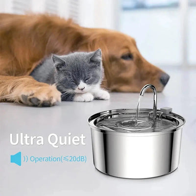 Automatic Stainless Steel Water Fountain for Cats & Dogs AliExpress