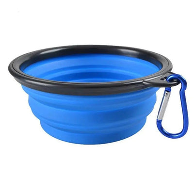 COLLAPSIBLE SILICONE TRAVEL PET BOWL Teal Zeus