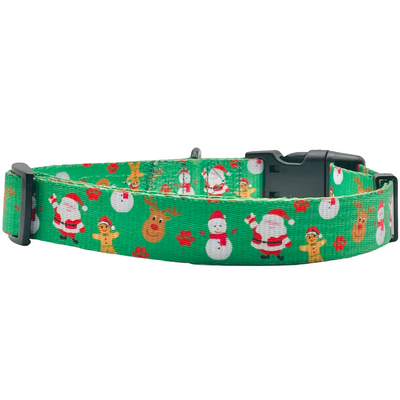 Festive Green Holiday Dog Collar - Perfect for Christmas Plum Semele