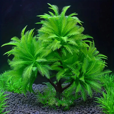 Coconut Tree Aquarium Decor with Seaweed Ornaments AliExpress