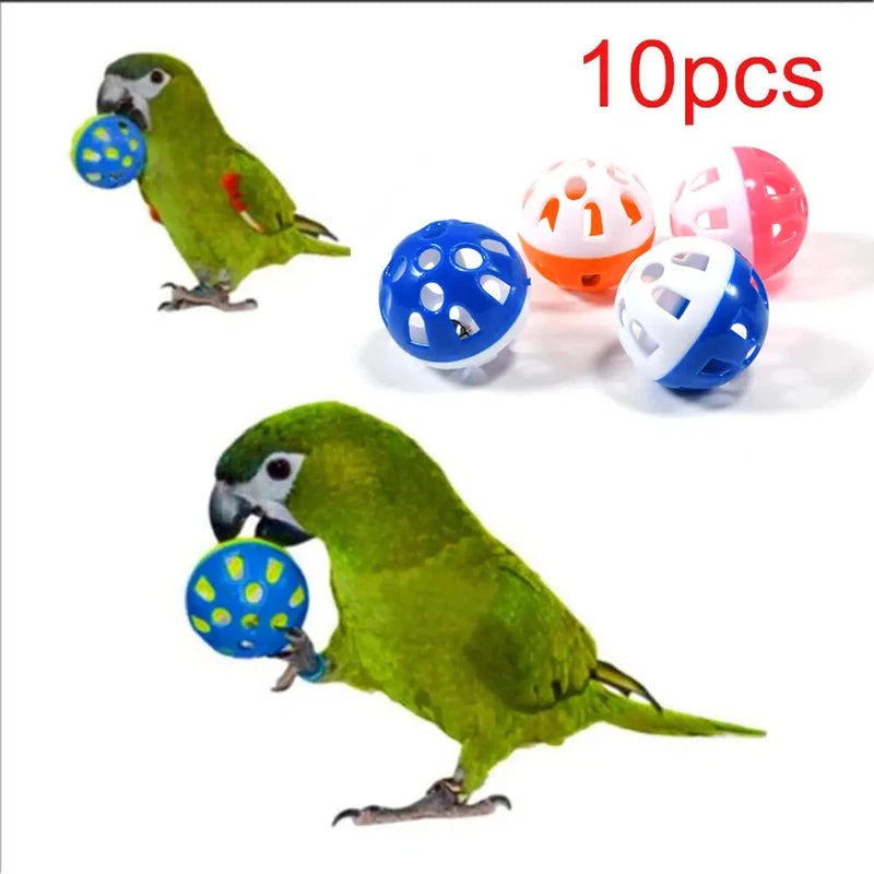 Colorful Rolling Bell Balls for Parrots AliExpress