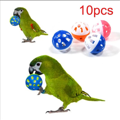 Colorful Rolling Bell Balls for Parrots AliExpress