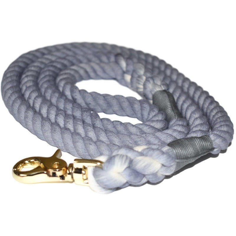 50 Dogs of Gray - Hand-Dyed Rope Dog Leash Scarlet Gaia