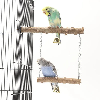 Double-Layer Parrot Stand with Beak and Claw Grinder AliExpress