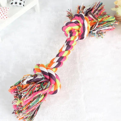 Durable Cotton Rope Knot Chew Toy for Dogs AliExpress