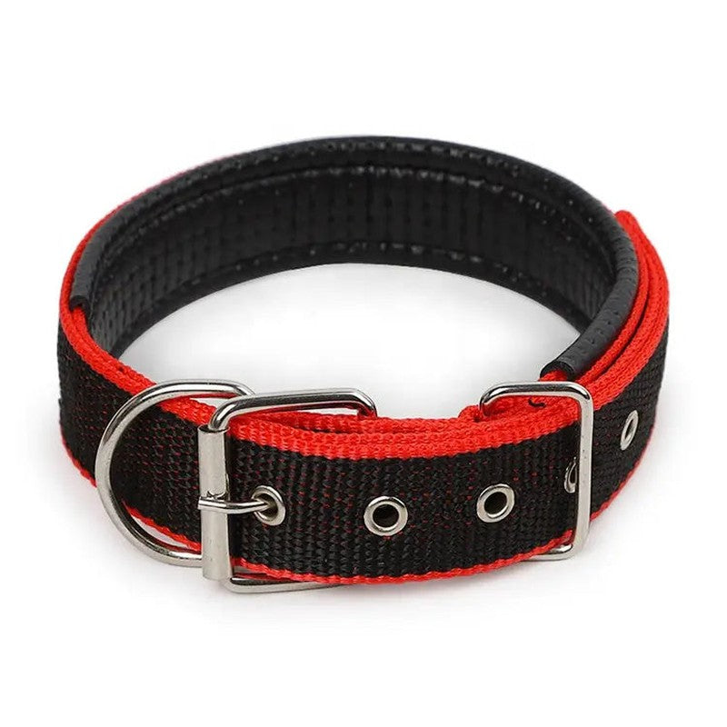 Durable Dog Collar - Red/Black Teal Zeus