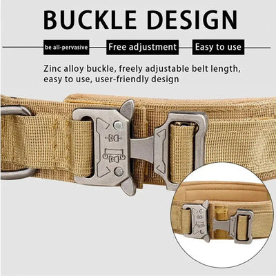 Durable Tactical Dog Collar with Metal Buckle for Outdoors AliExpress