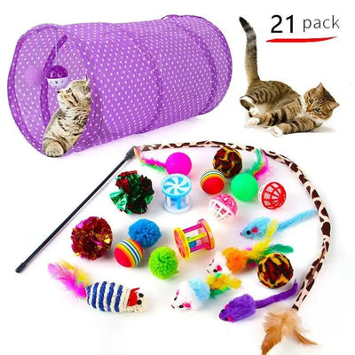 Fast Shipping 21 pcs assorted cat toys Teal Zeus