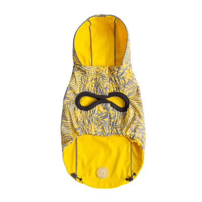 Reversible Elasto-Fit Yellow Raincoat for Dogs Beige Antigone