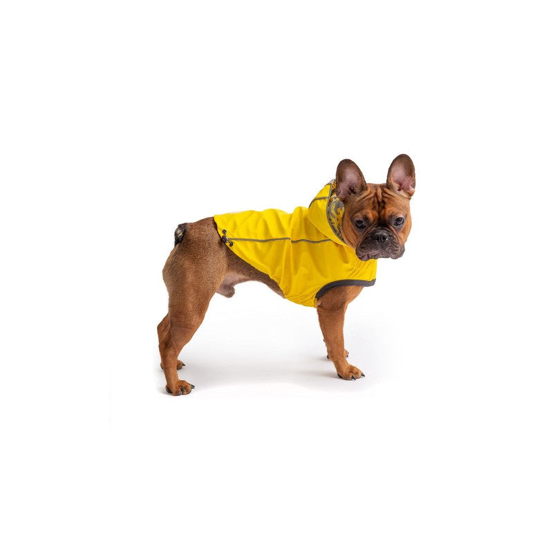 Reversible Elasto-Fit Yellow Raincoat for Dogs Beige Antigone