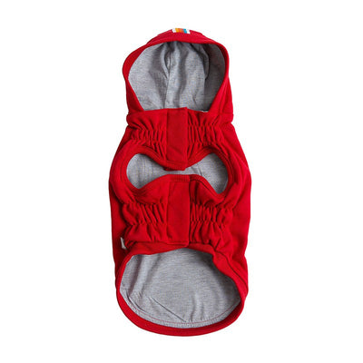 Urban Hoodie - Red: Stylish Comfort for Cool Dogs Beige Antigone