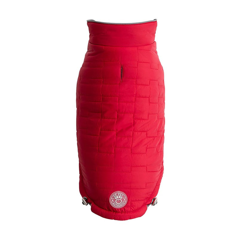 Reversible Chalet Jacket - Red for Stylish Active Dogs Beige Antigone