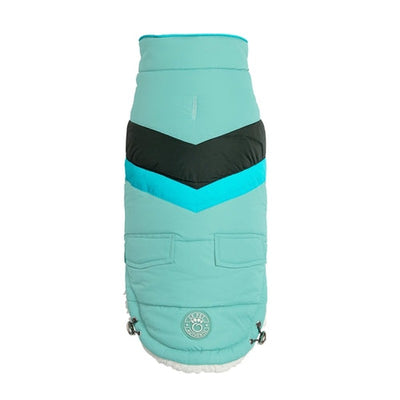 Alpine Puffer - Light Aqua Stylish Dog Jacket Beige Antigone