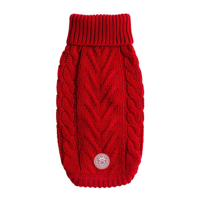 Chalet Sweater - Red Luxurious Knit for Stylish Dogs Beige Antigone