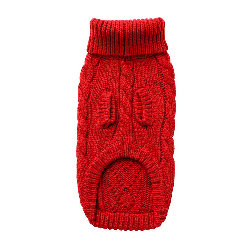 Chalet Sweater - Red Luxurious Knit for Stylish Dogs Beige Antigone