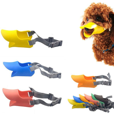 Silicone Duck Muzzle Mask for Small Dogs Teal Zeus