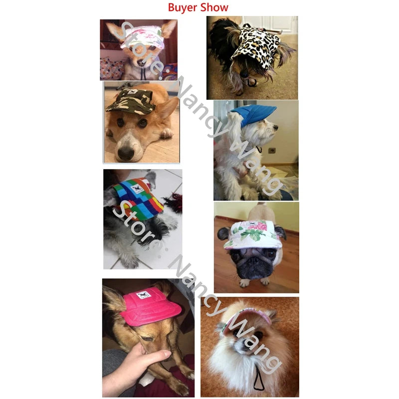 Pet Hat Dog Hat Baseball Hat Summer Canvas Dog Cap Only For Small Pet Dog Outdoor Accessories Outdoor Hiking Sports Poochi Paws