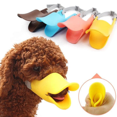 Silicone Duck Muzzle Mask for Small Dogs Teal Zeus