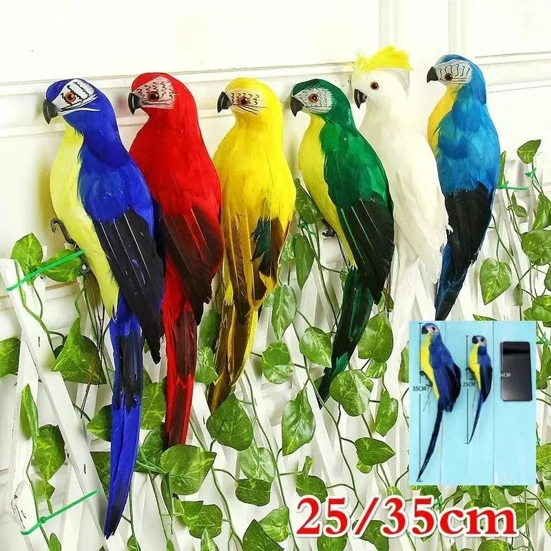 Handmade Feather Parrot Lawn Ornament AliExpress