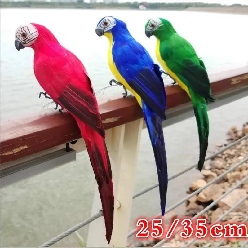 Handmade Feather Parrot Lawn Ornament AliExpress