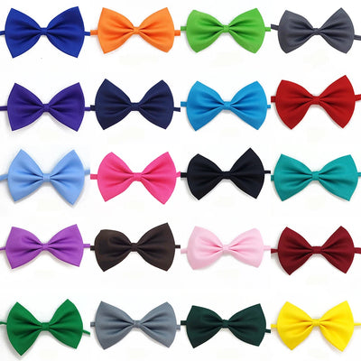 Colorful Pet Bow Tie Set - 10pc set