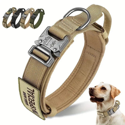 Heavy Duty Tactical Dog Collar with Handle AliExpress