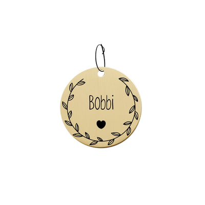 Floral Custom Pet ID Tag