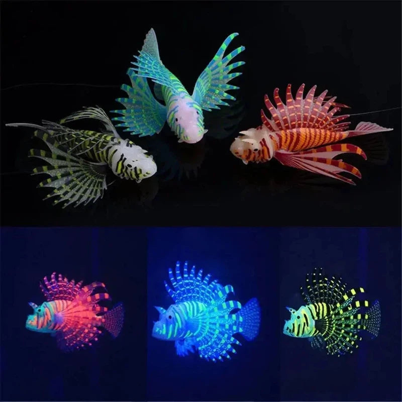 Luminous Artificial Lionfish Aquarium Decoration AliExpress