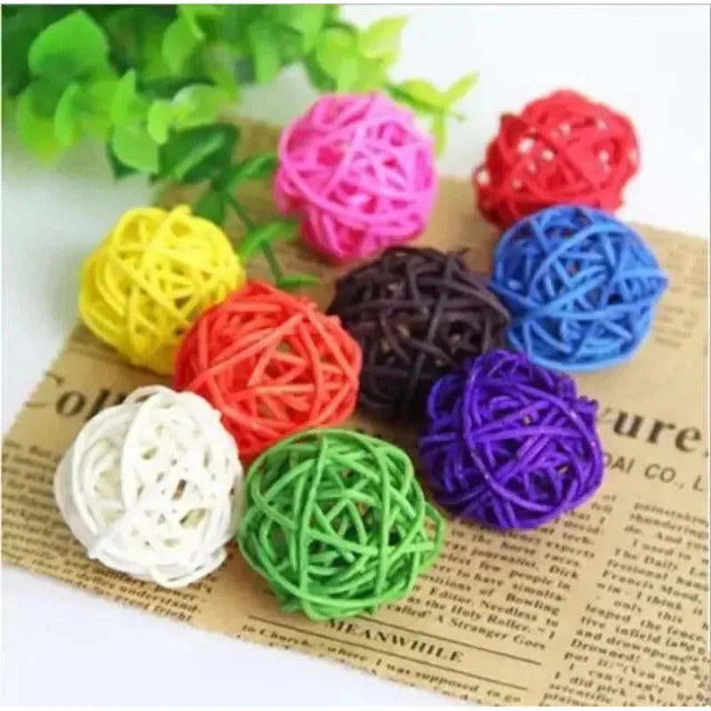 Multicolor Parrot Chewing Toy Balls Set AliExpress