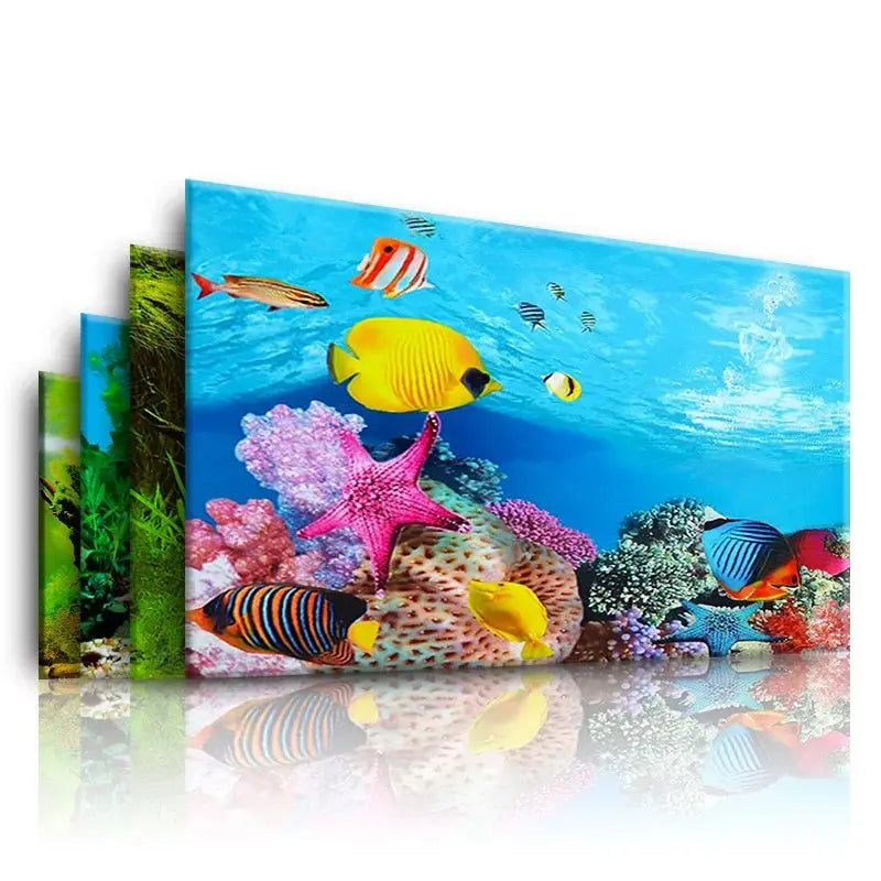 Ocean Aquascape Aquarium Background Sticker AliExpress