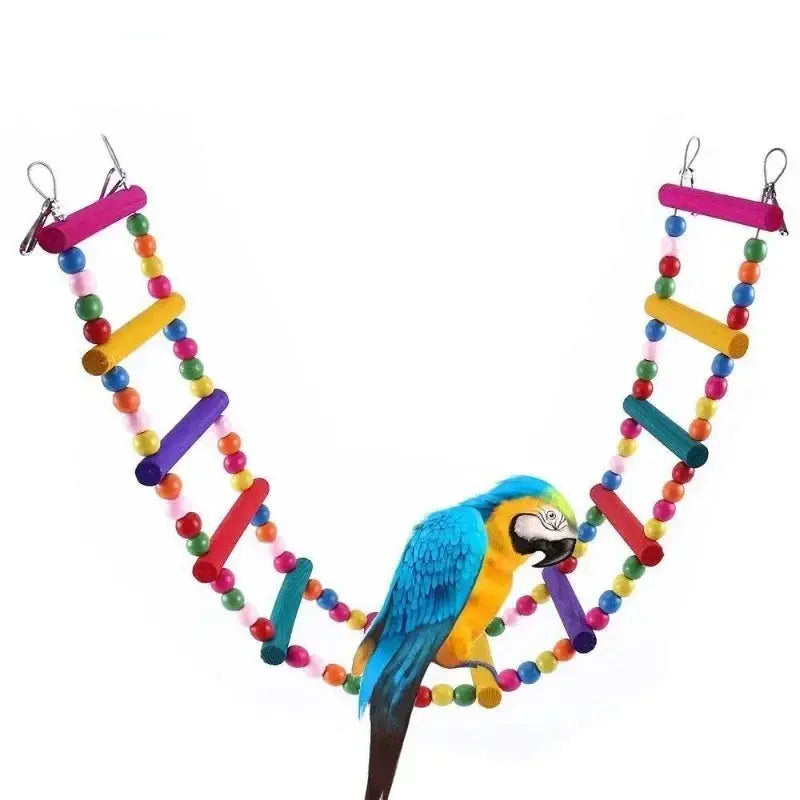 Parrot Toy Set with Swing, Ladder, and Bell AliExpress