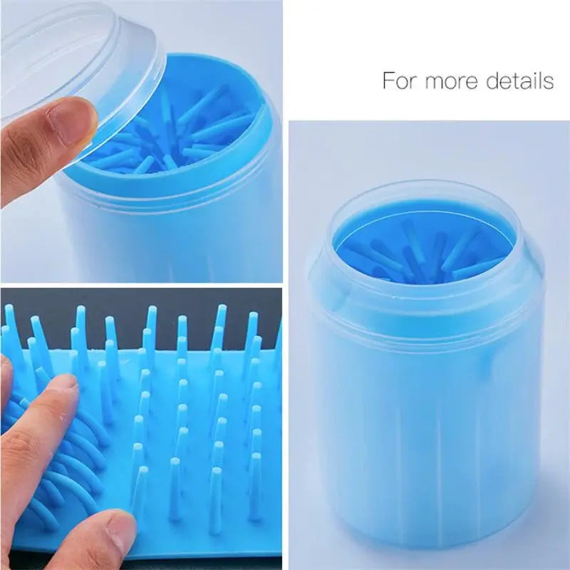 Portable Dog Paw Cleaner with Soft Silicone Brush AliExpress