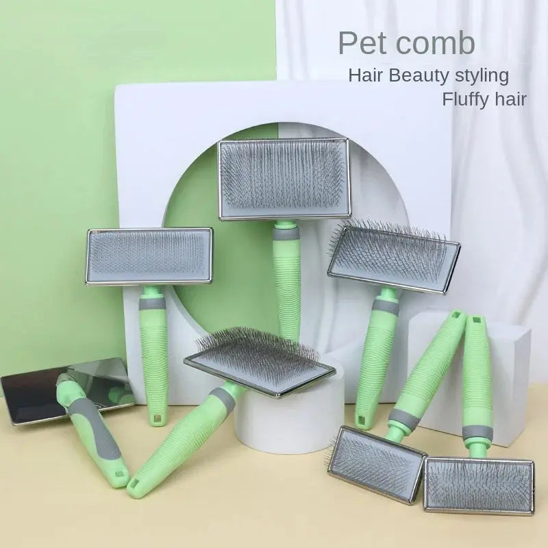 Premium Needle Comb with Non-Slip Handle for Dogs & Cats AliExpress