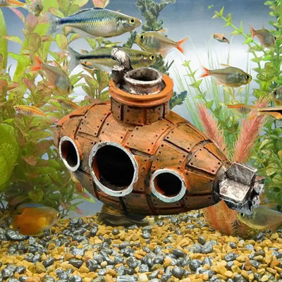 Resin Submarine Cave Shelter for Aquariums AliExpress