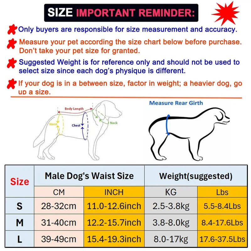 Reusable Washable Male Dog Diaper Wrap AliExpress