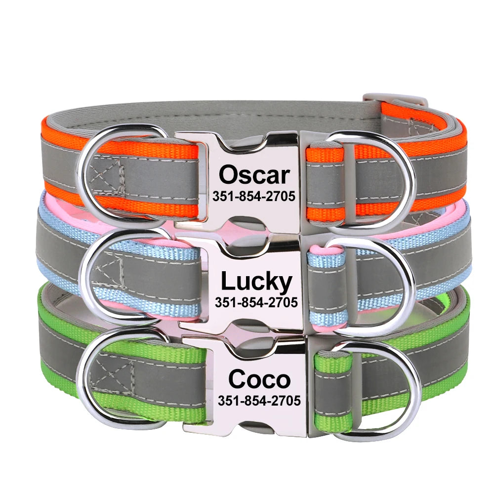 Personalized Reflective Dog Collar